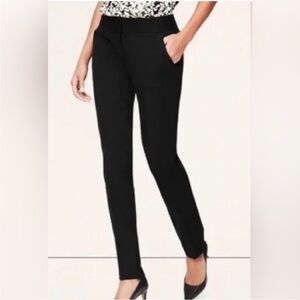 LOFT Julie’s Skinny Black Straight Leg
